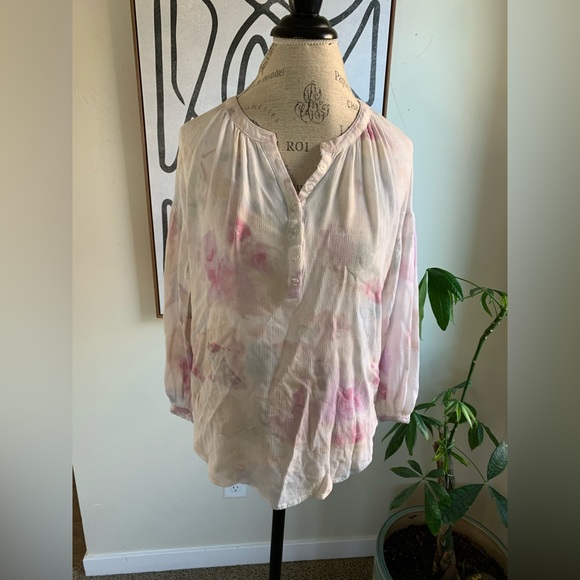 Z Supply Bayfront Watercolor Oven Top Women’s Small EUC Flowy Lightweight - Picture 3 of 10